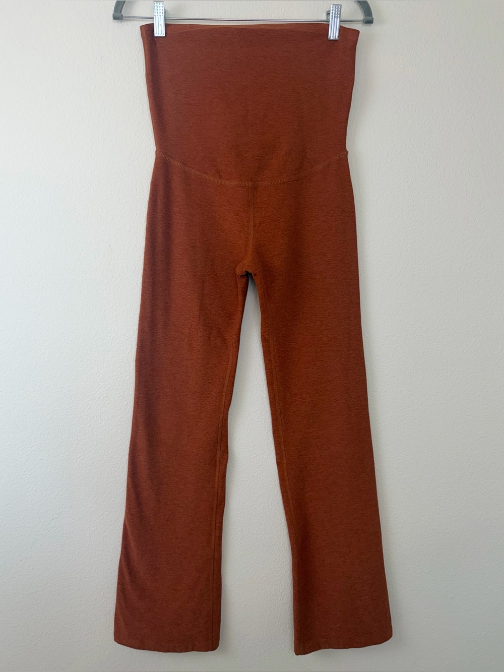 Beyond Yoga Beyond the Bump Spacedye Practice Maternity Orange Bootcut Pant